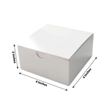 White DIY 4 Inch 4 Inch 2 Inch Cake Cupcake Favor Gift Boxes 100 Pack
