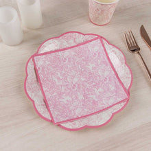 25 Pack Pink Cocktail Paper Napkins with Vintage Floral Print, Soft 2-Ply Highly
