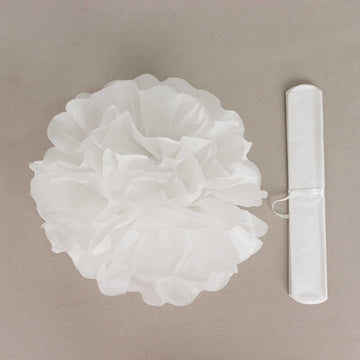Elevate Your Event Decor with White Tissue Flower Balls