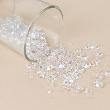 Create Unforgettable Wedding Decorations with Iridescent Table Scatters