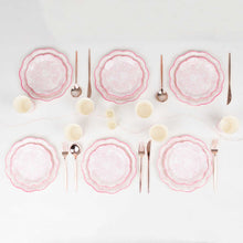 75 Pcs Pink White Vintage Floral Paper Party Supplies Kit, Disposable Plates Cups