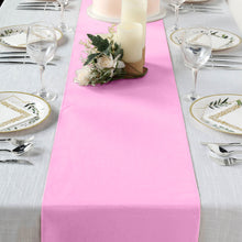 Pink Polyester Table Runner 12 Inch x 108 Inch