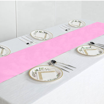Versatile and Stylish Pink Table Runner