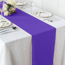 Polyester 12 Inch x 108 Inch Purple Table Runner