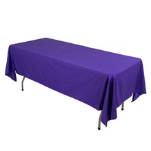 Purple Premium Scuba Rectangular Tablecloth, Wrinkle Free Polyester Seamless Tablecloth 60x102inch