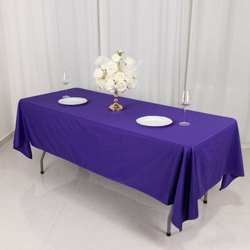 Purple Premium Scuba Rectangular Tablecloth