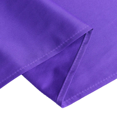 Purple fabric with a smooth texture and clean edges.