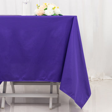 <strong>Purple Premium Scuba Square Tablecloth: The Ultimate in Sophistication </strong>