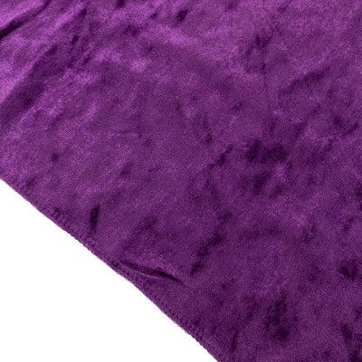 Purple plush fabric with a soft texture.