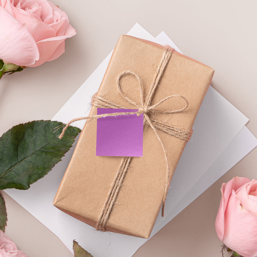 50 Pack | 2inch Purple Printable Diamond Shape Wedding Favor Gift Tags