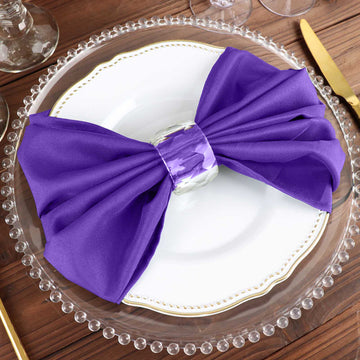 Elegant Purple Dinner Napkins for a Touch of Sophistication