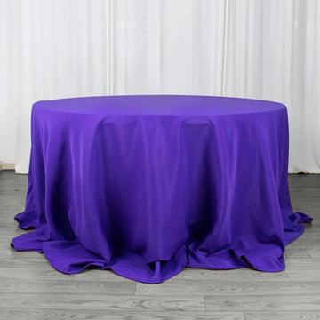 Elevate Your Event with a Purple Round Tablecloth