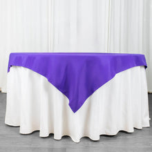 54inch Purple 200 GSM Seamless Premium Polyester Square Table Overlay