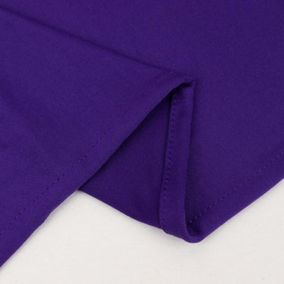 Close-up of soft purple fabric with clean edges and stitching details.
