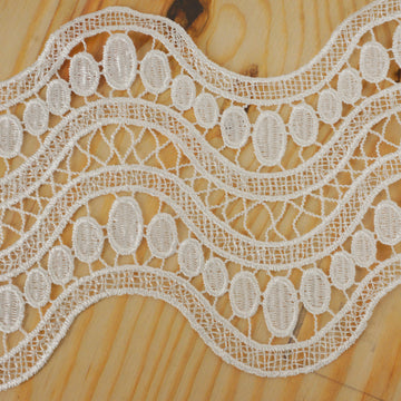 Versatile and Stylish White Crochet Lace Ribbon