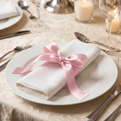 Satin Ribbon Roll 1" x 100 Yards Blush – Single Face Decorative Craft Ribbon