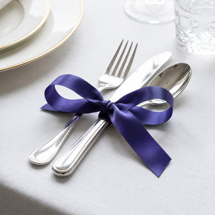 Satin Ribbon Roll 1" x 100 Yards Navy Blue – Single Face Decorative Craft Ribbon