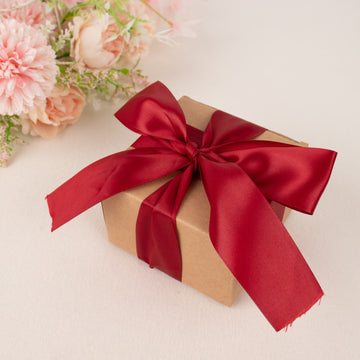 Add Elegance to Your Decor with Burgundy Satin Ribbon