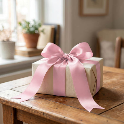 Satin Ribbon Roll 2" x 100 Yards Blush – Single Face Decorative Craft Ribbon
