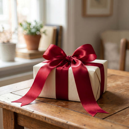 Satin Ribbon Roll 2" x 100 Yards Burgundy – Single Face Decorative Craft Ribbon