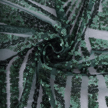 Create an Unforgettable Event with the Hunter Emerald Green Diamond Glitz Sequin Table Runner