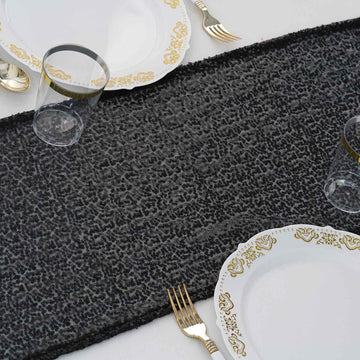 Create Unforgettable Memories with the Black Premium Sequin Table Runner