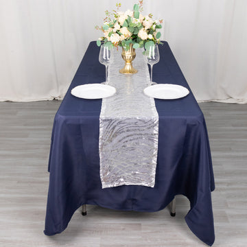 Make a Statement with the Silver Wave Mesh Table Runner