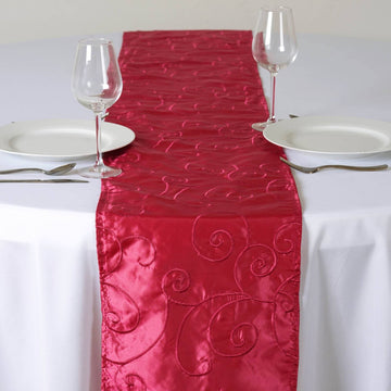Add Elegance to Your Event with Fuchsia Taffeta Table Runner