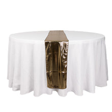 Shiny Black Gold Foil Linen Table Runner Disco Mirror Ball Theme, Polyester Table Runner