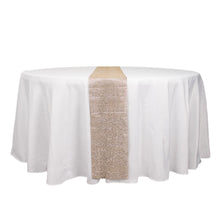 10x108inch Shiny Champagne Crystal Rhinestone DIY Table Runner, Diamond Mesh Ribbon Bling Roll
