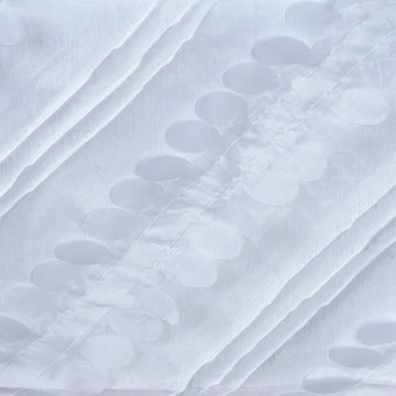 Enhance Your Event Decor with Our White Taffeta Table Runner
