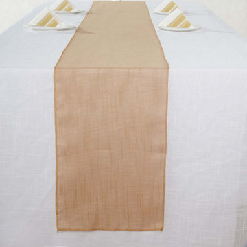 Wrinkle Resistant Natural Linen Table Runner for Every Occasion