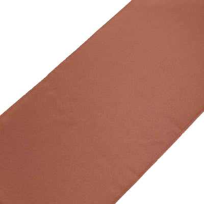 Brown fabric ribbon on a white background