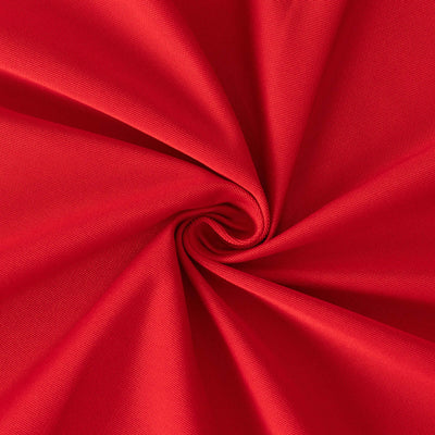 Red fabric texture with a smooth finish, showcasing vibrant color and material quality.