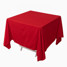 Red Premium Scuba Square Tablecloth, Wrinkle Free Polyester Seamless Tablecloth 70inch