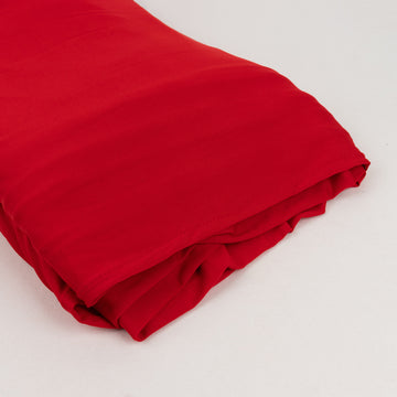 Red Spandex 4-Way Stretch Fabric Bolt, DIY Craft Fabric Roll - 60"x10 Yards