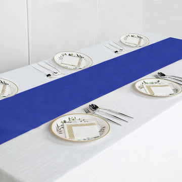 Create a Stunning Tablescape with the Royal Blue Polyester Table Runner