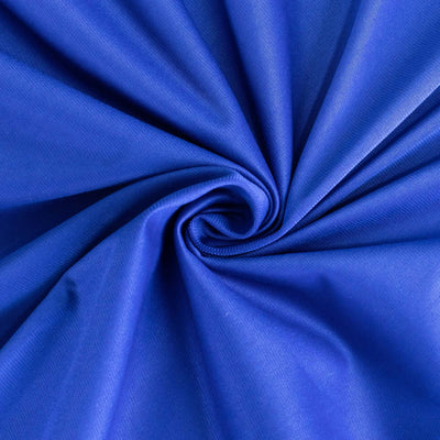 Blue fabric texture in a spiral pattern.
