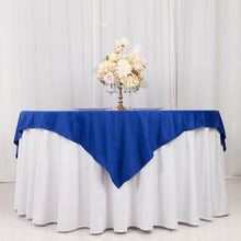 Royal Blue Premium Scuba Square Table Overlay, Polyester Seamless Table Topper 70inch