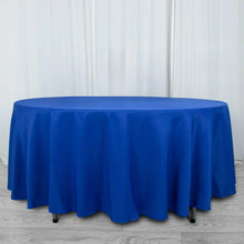 108inch Royal Blue 200 GSM Seamless Premium Polyester Round Tablecloth