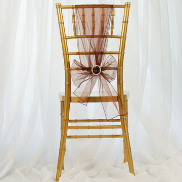 Elevate Your Event Decor with Sheer Organza Chair Sashes