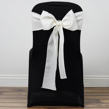 Enhance Your Event Aesthetics with Ivory Polyester Chair Sashes