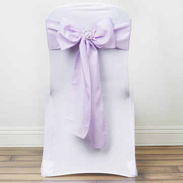 Create a Dreamy Atmosphere with Lavender Lilac Polyester Chair Sashes