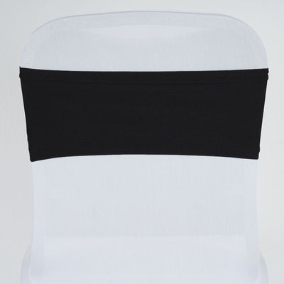 Black chair cover for elegant event decor