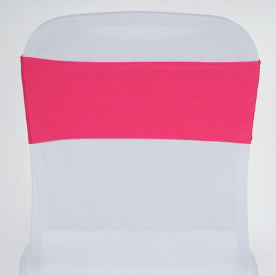 Pink chair sash for event decor, perfect for weddings or parties.