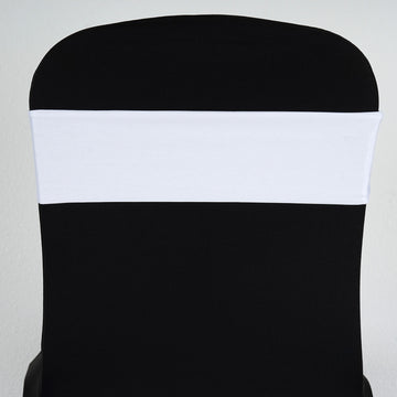 High-Quality White Spandex Stretch Chair Sashes