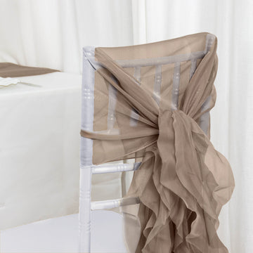 Create Unforgettable Wedding Décor with Willow Chiffon Chair Sashes