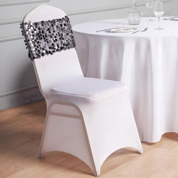 Elevate Your Event Decor with Our Sequin Chair Bands