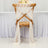 Elegant sheer chair draping for weddings or events.