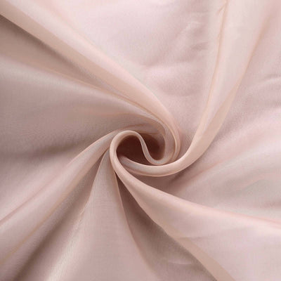 Light pink sheer fabric with a smooth texture and soft drape. #whtbkgd